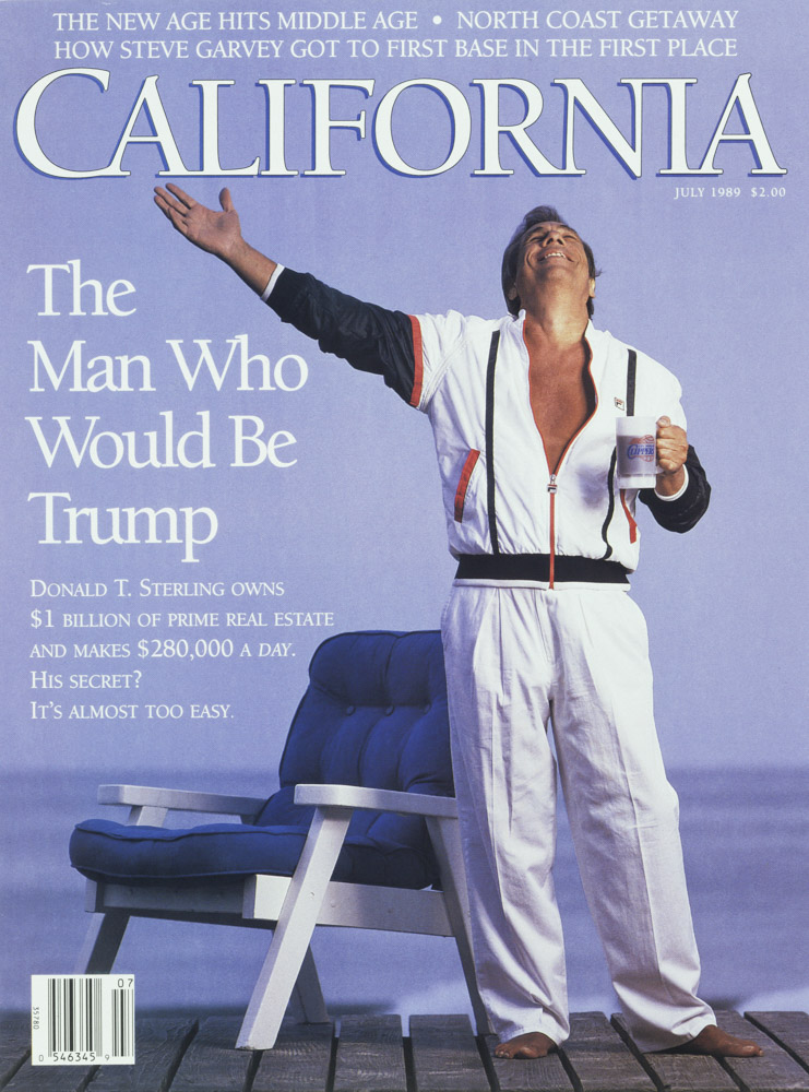 California magazine cover featuring Donald Sterling, photographed by Rob Lewine